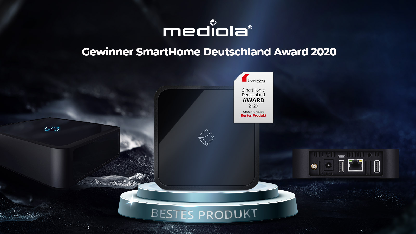 mediola gewinnt SmartHome Deutschland Award 2020 in der Kategorie Bestes Produkt